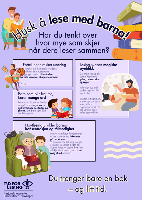 Hovedbilde Husk å lese med barna!